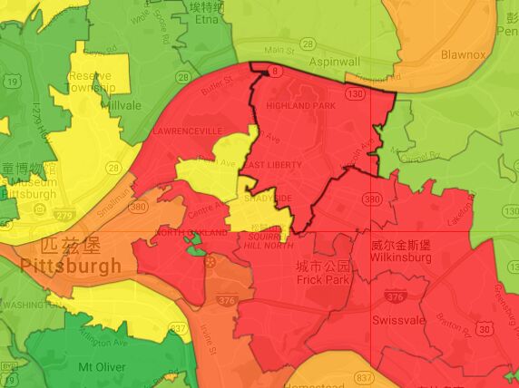 jQuery geo-heatmap